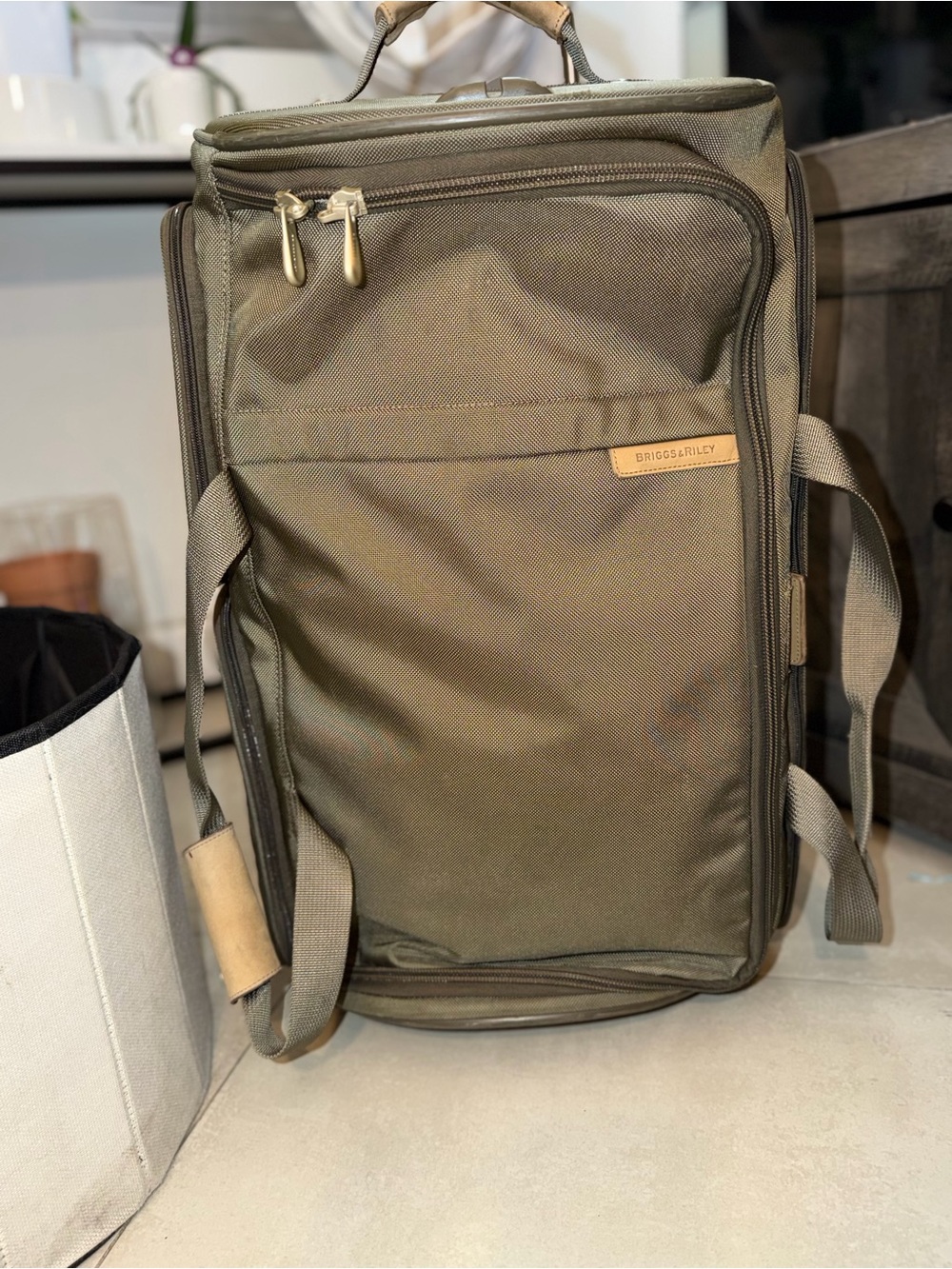 Briggs & Riley Baseline Large Two-Wheel Duffle Bag.